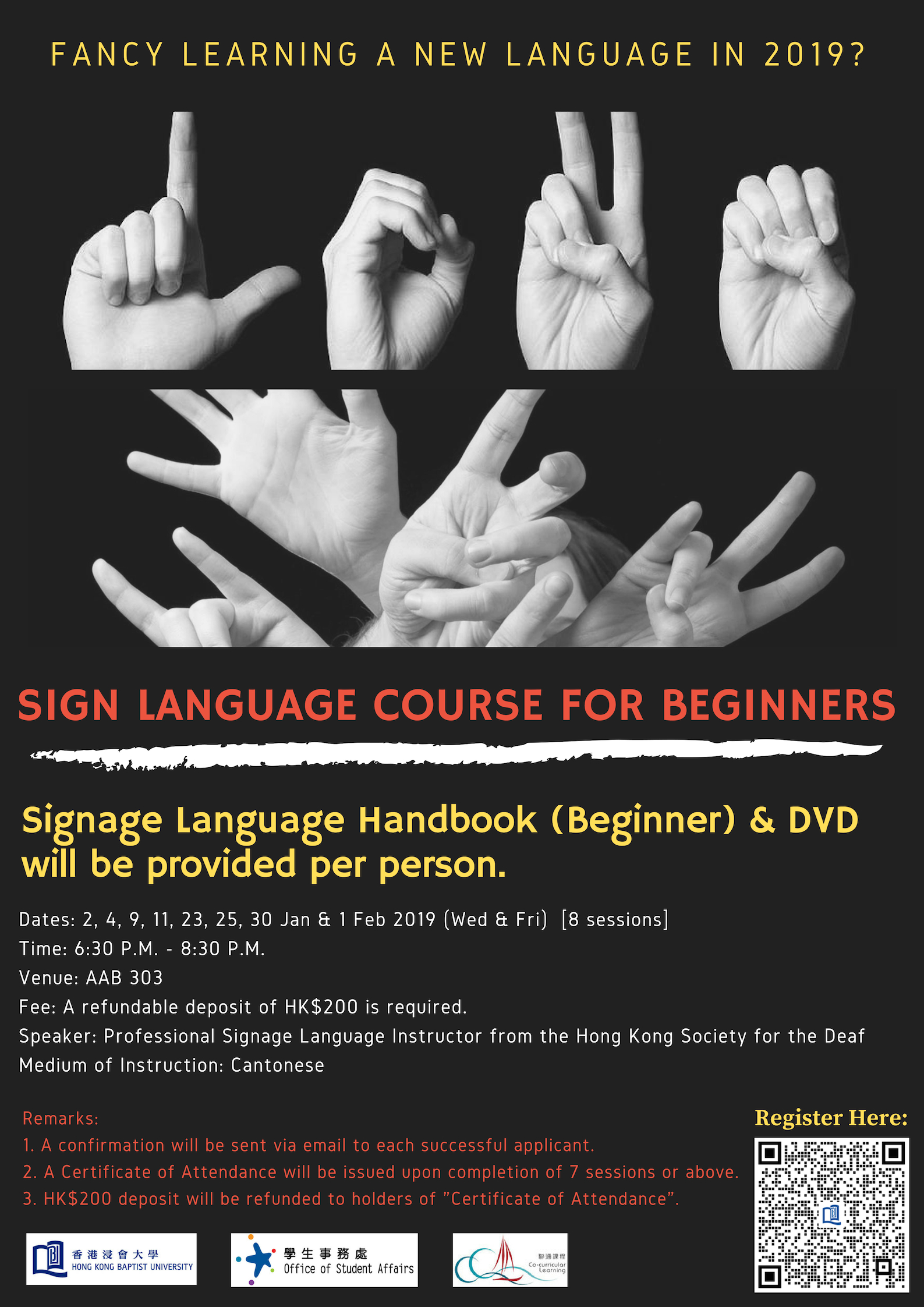 Sign Language Course (Beginner)